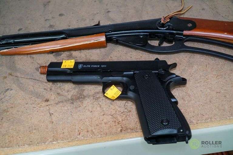 Red Ryder BB Gun (Bent Barrel) and Umarex Airsoft Gun Roller Auctions