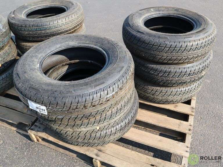 (6) Unused Rainier ST 205/75R14 Trailer Tires Roller Auction