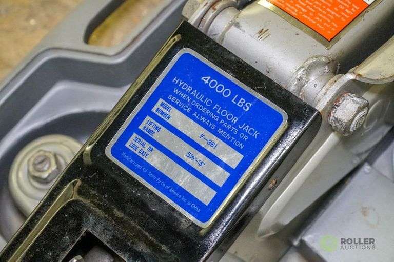 ProLift F361 Hydraulic Floor Jack, 4000Lb Capacity Roller Auctions