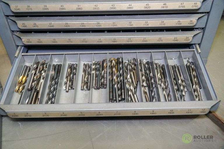 Hout 5 Drawer Decimal Drill Cabinets With Inventory 15in X 8in X 7in 