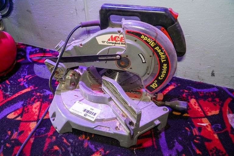ACE 2124014 Compound Miter Saw, 10in Roller Auctions
