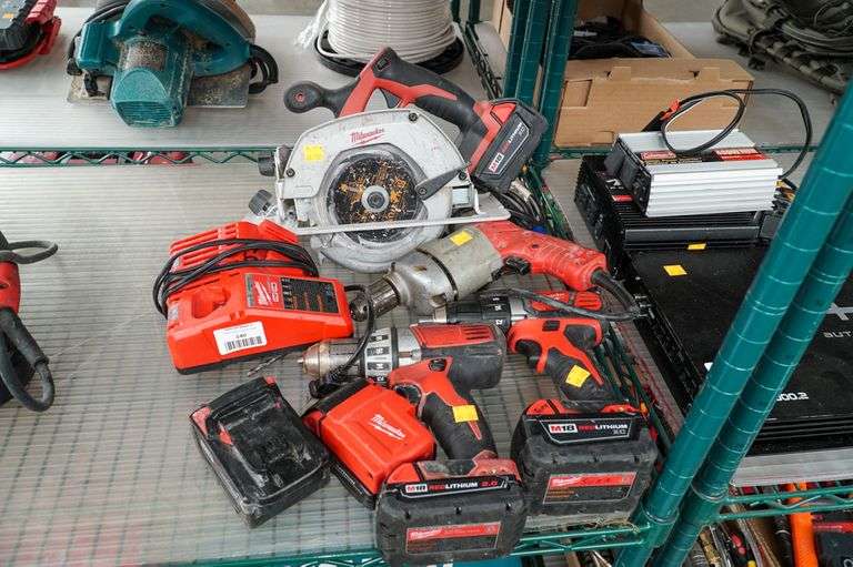 Milwaukee M18 Drills, Circular Saw and Corded Drill Roller Auction