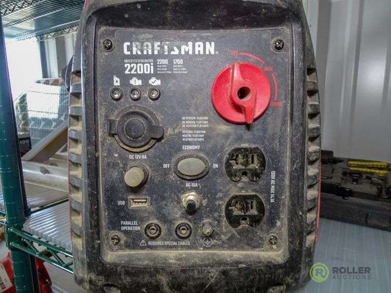 Craftsman 2200i Generator, 2200W, Gas Engine Roller Auctions
