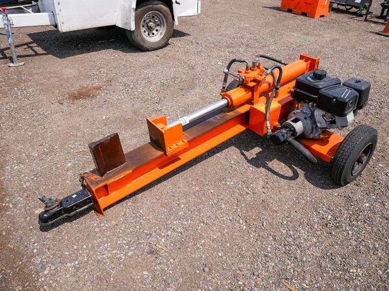 Tow Behind Hydraulic Log Splitter, Gas, Ball Hitch Roller Auctions