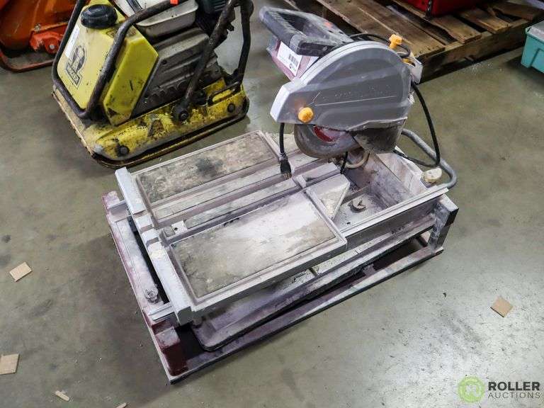 Chicago Electric 69275 10" Industrial Tile / Brick Saw, 2.5Hp Roller