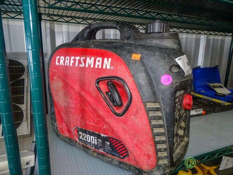 Craftsman 2200i Generator, 2200W, Gas Engine Roller Auctions