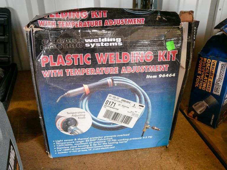 Chicago Electric Plastic Welding Kit and Soldering Gun Roller Auctions