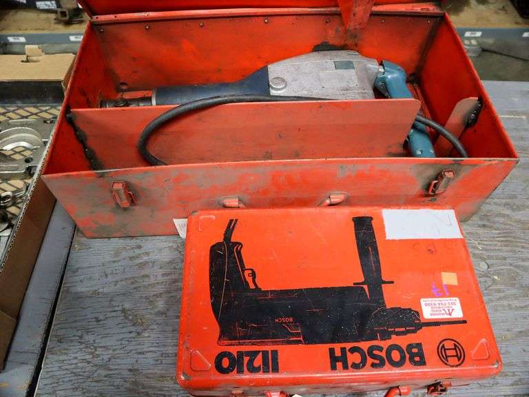 Bosch 11305 Demolition Hammer and Empty Bosch Case Roller Auctions