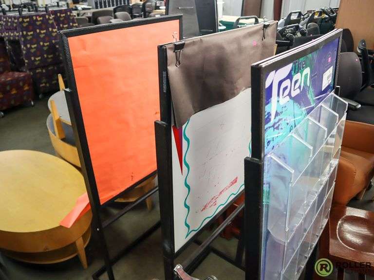 (3) Display Boards Roller Auctions