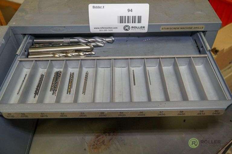 Hout 5 Drawer Decimal Drill Cabinets With Inventory 15in X 8in X 7in 