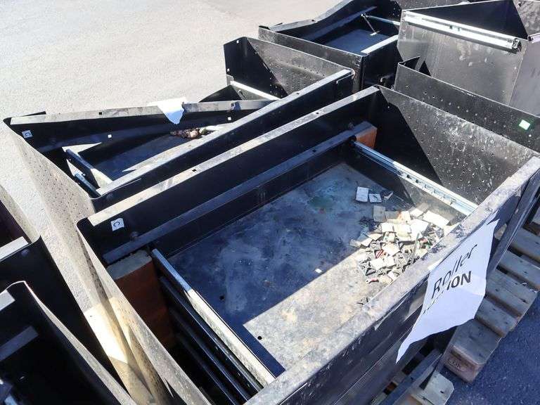 (8) Damaged Tool Boxes, File Roller Auctions