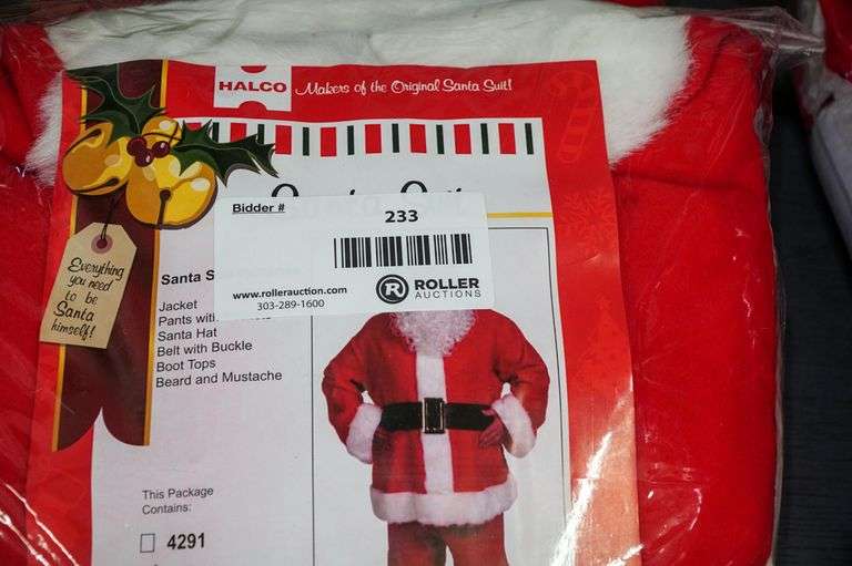 Halco Santa Padding (2) Halco Santa Suits - Roller Auctions
