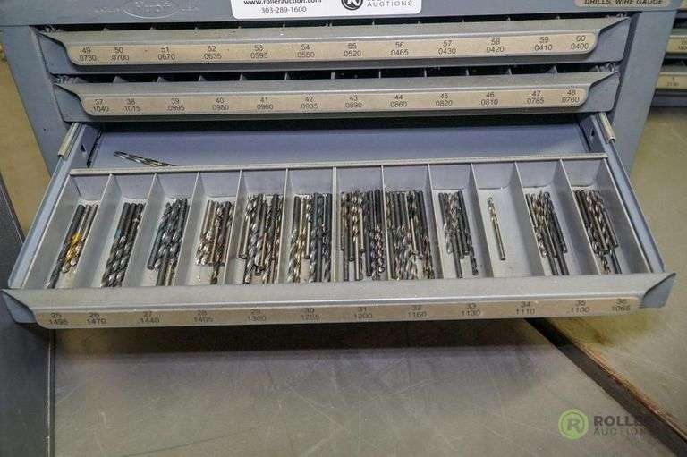 Hout 5 Drawer Decimal Drill Cabinets With Inventory 15in X 8in X 7in 