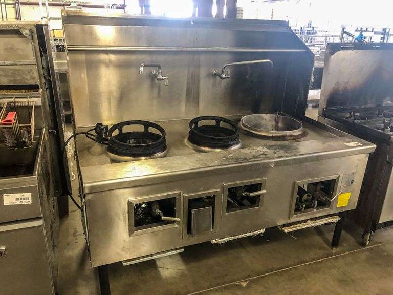 China Pacific CPAS 3Burner Wok Station, Gas Roller Auctions