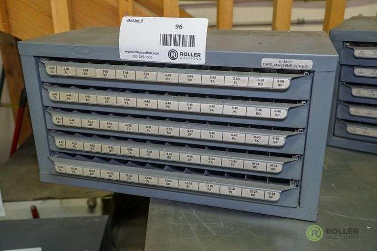 Hout 5 Drawer Decimal Drill Cabinets With Inventory 15in X 8in X 7in 
