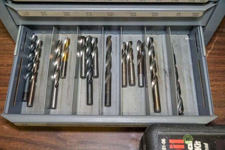 Hout 5 Drawer Decimal Drill Cabinets With Inventory 15in X 8in X 7in 