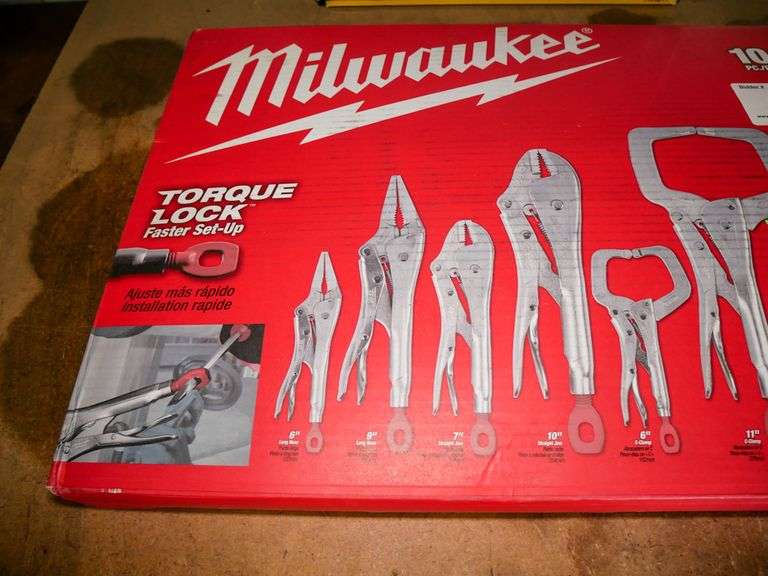 Milwaukee 48223690 10Piece Locking Pliers Set and Evercraft 14Piece