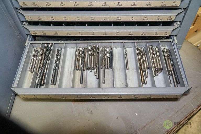 Hout 5 Drawer Decimal Drill Cabinets With Inventory 15in X 8in X 7in 