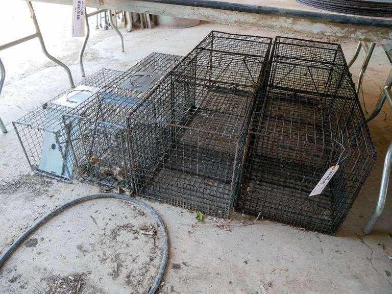 (4) Live Traps Roller Auctions