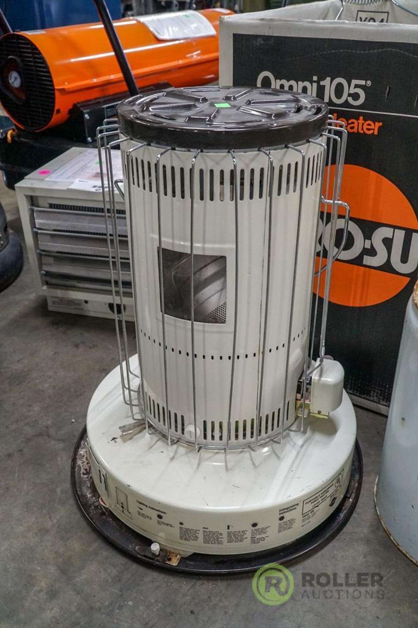 2) Omni 105 Kero-Sun Kerosene Heaters, 19500-BTU and Kerosene - Roller  Auctions
