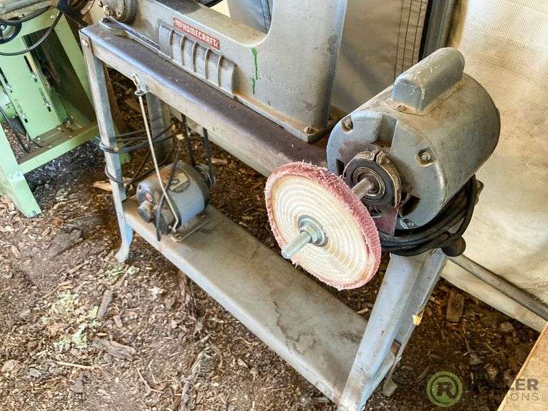 Delta Homecraft Scroll Saw and Buffer on Stand Roller Auctions