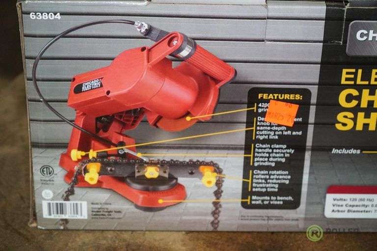 Chicago Electric Chainsaw Sharpener Roller Auctions