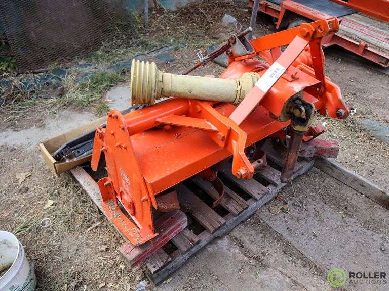 Kubota FL1021 4Tine Tiller Attachment, 3Pt, PTO Roller Auctions