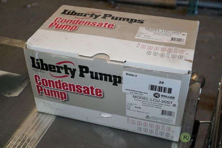 Liberty Pumps LCU20ST Condensate Pump Roller Auction