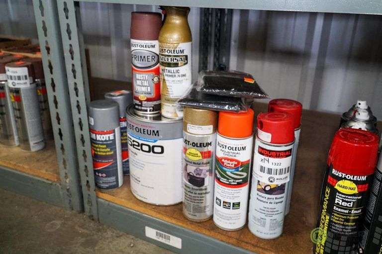 (4) Spray Paint Enamel & DTM Acrylic Rustoleum, Demkote & Industrial