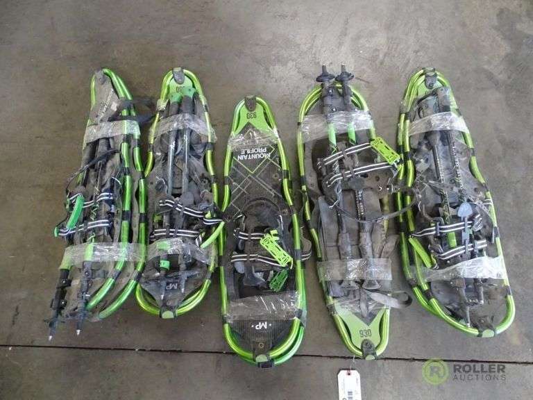 (5) Pairs of Mountain Profile 930 Snowshoes Roller Auctions