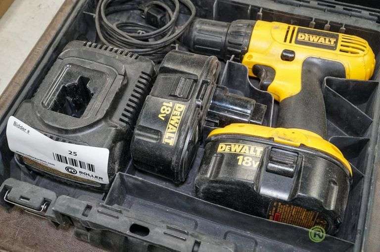 DeWalt DC759 Drill With Battery Roller Auction