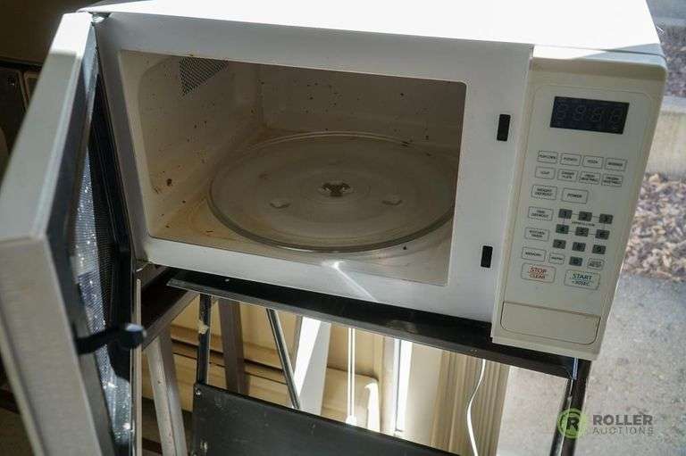Litton and Magic Chef Microwaves on Stands Roller Auctions