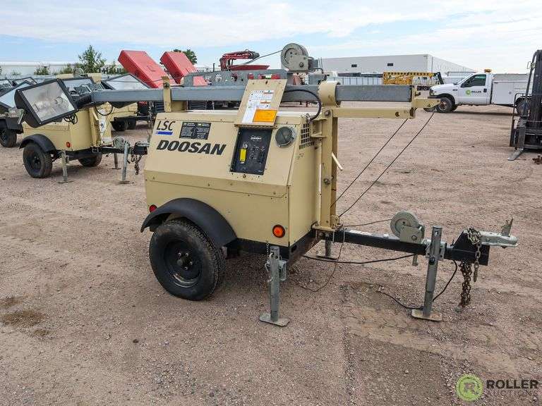 2012 Doosan LSC Towable Light Tower Roller Auctions