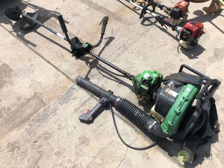 John Deere Gas Backpack Blower and John Deere Gas Line Trimmer