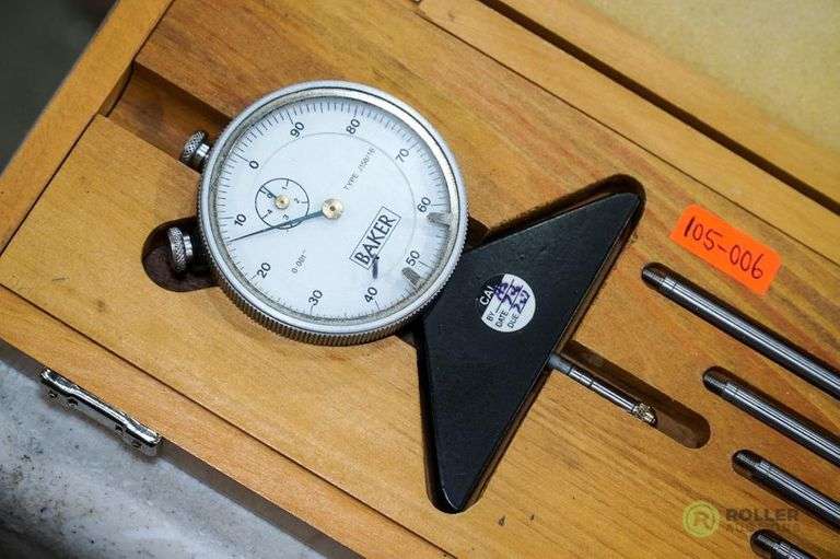 SPI Bore Gauge and Baker BAK12000J Dial Depth Gauge Roller Auctions