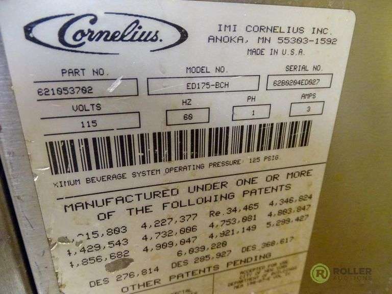 Manitowoc QD0423W Water Cooled Ice Machine With Cornelius ED175BCH 8