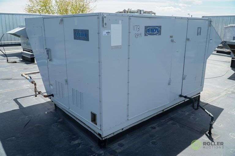 Aaon Inc RK162EO22 Air CooledRoof Top AC Unit Roller Auctions
