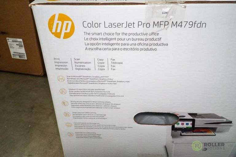 Hp LaserJet Pro MFP M479FDN Multi Function Printer - Roller Auctions