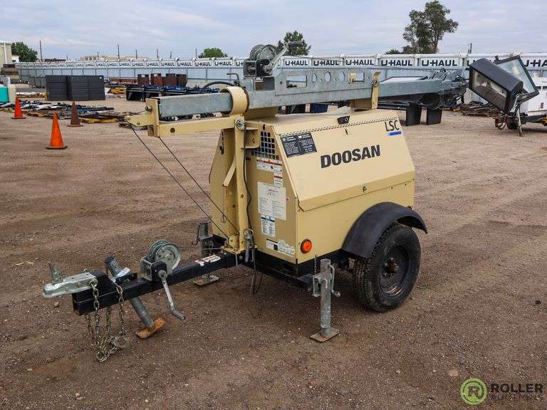 2012 Doosan LSC Towable Light Tower Roller Auctions