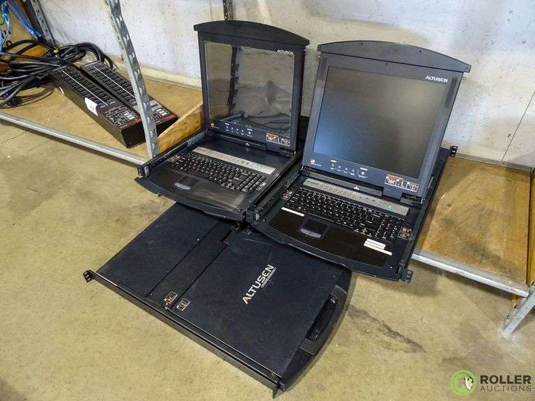 (3) Altusen KL9116 Hideway Server Rack Computers Roller Auctions