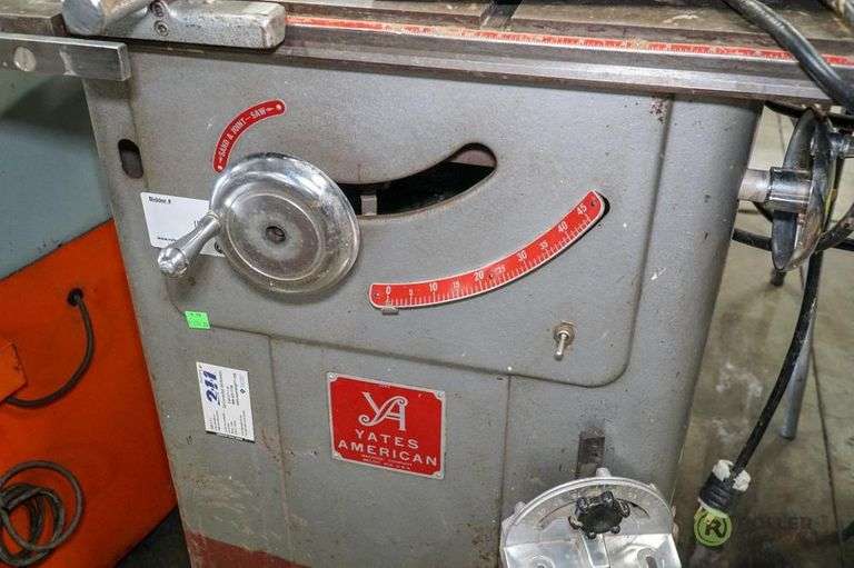 Yates American 10in Table Saw with Built In Planner Roller Auctions