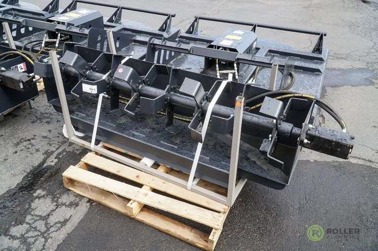 New JCT 72in Tiller Attachment to Fit Skid Steer Loader Roller Auctions