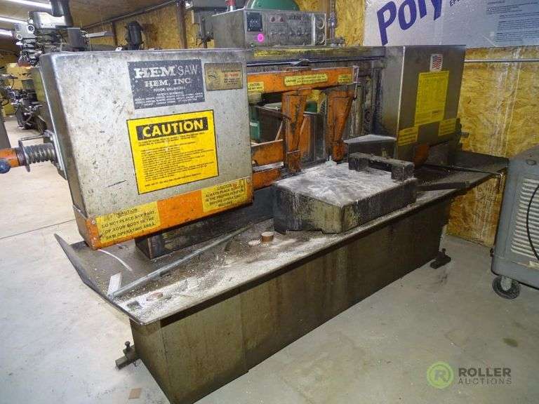 Hem Saw H90AB/F Automatic Horizontal Bandsaw, s/n 449195 Roller Auctions