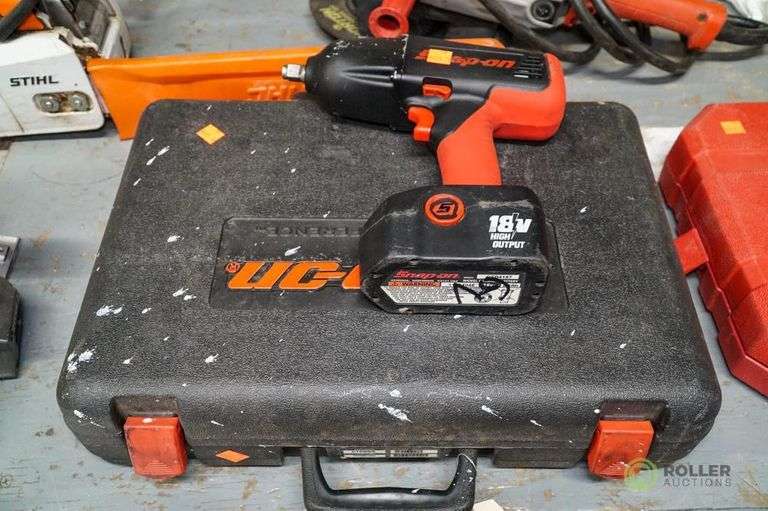 SnapOn CT6850 Cordless Impact Wrench, 18V with (2) Batteries and