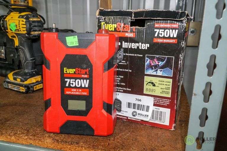 Everstart Plus 750W Power Inverter Roller Auctions