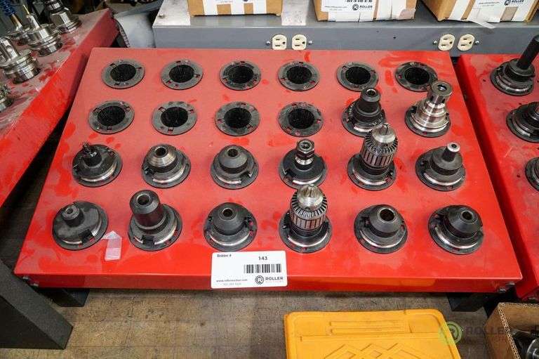 Parlec Cat 40 Tool Holders With Jacobs Chucks and Huot Platform