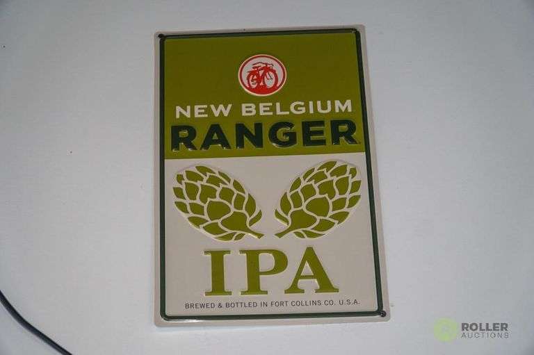 (13) Metal Beer Signs - Roller Auction