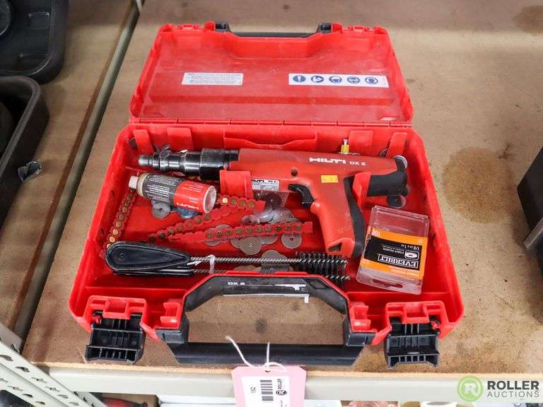Hilti DX2 Powder Actuated Fastener With Case Roller Auctions