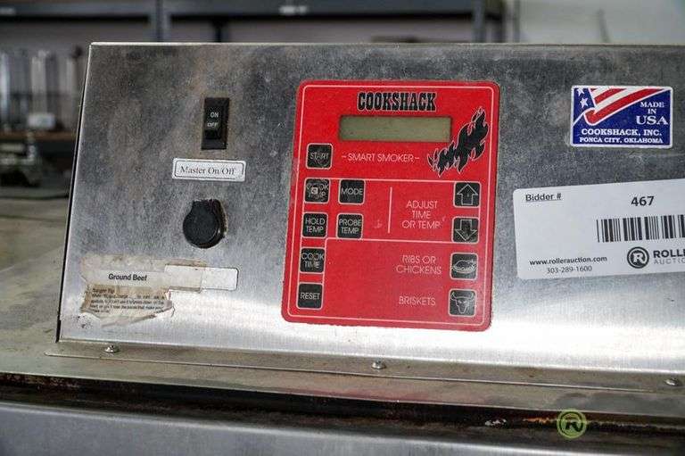 Cookshack SM260 Commercial Smoker, 220v Roller Auctions