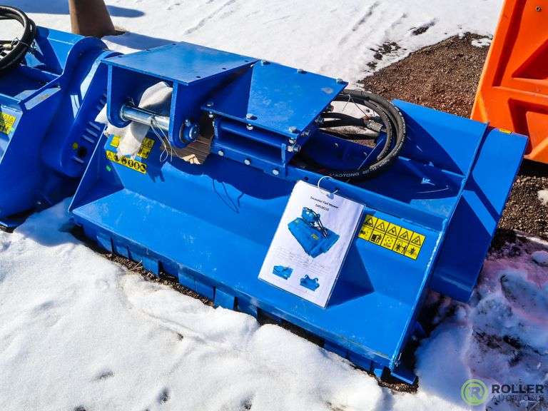 New 2021 Agrotek Hydraulic Flail Mower Attachment To Fit Excavator